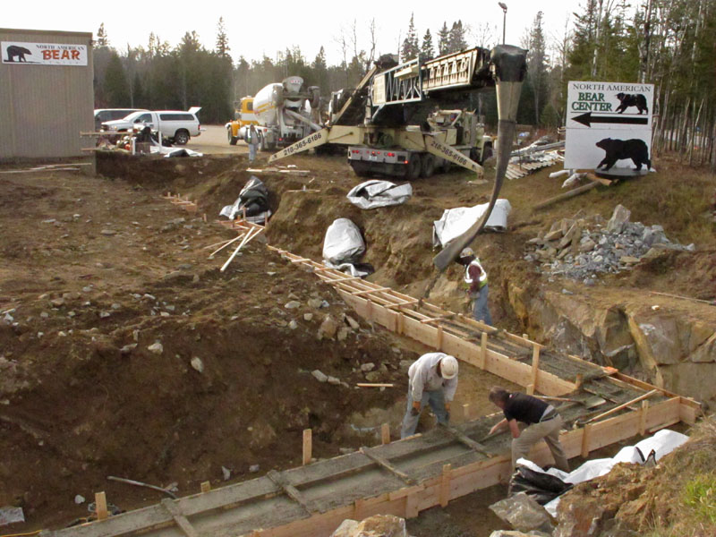 Concrete poured for foundation - Nov 20, 2012