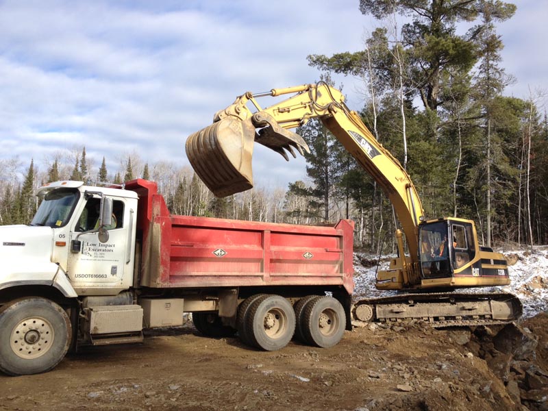 Clearing away rocks - Nov 13, 2012