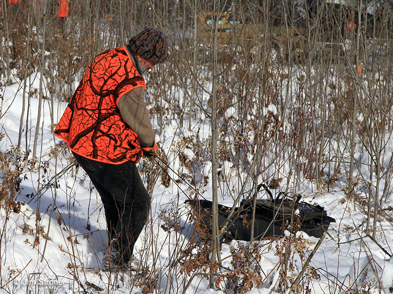 Zdenek pulls sled full of batteries - Nov 24, 2012