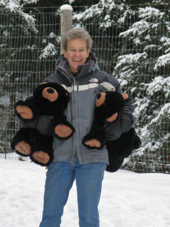 Judy Thon with teddy bears - Dec 23, 2012