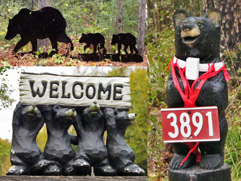ENT bear yard art - Sept 22, 2012