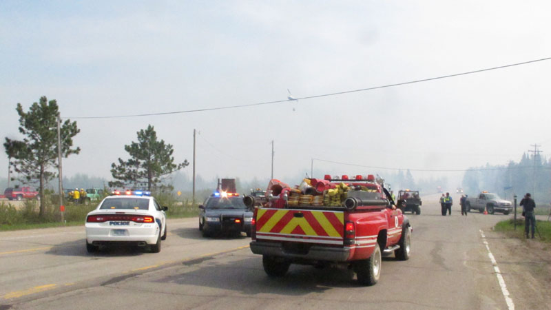 Forest fire threatens Ely - May 17, 2012