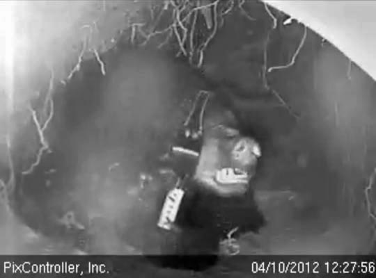 Jewel grimaces as she pulls her collar off - April 10, 2012