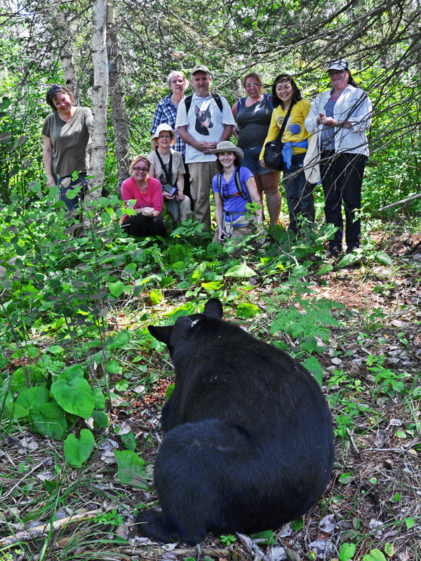 Lily with bear course group - July 16, 2012