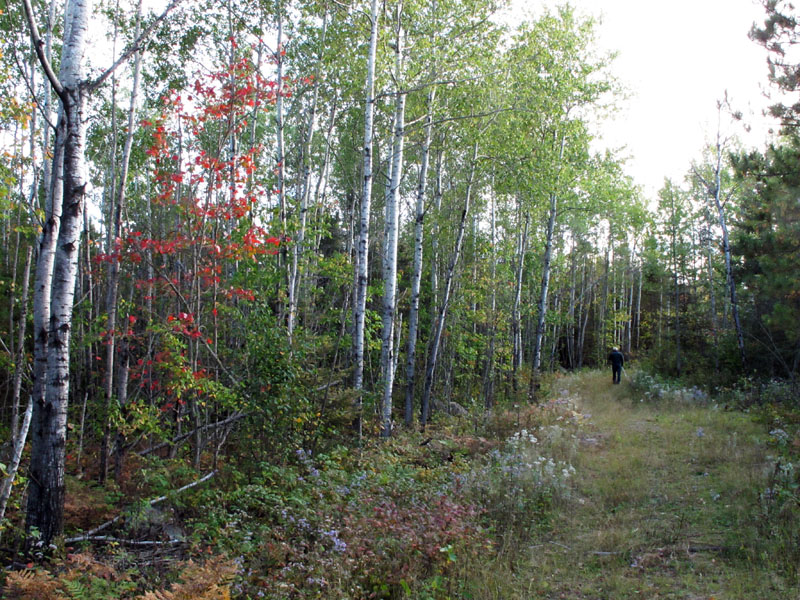 Hiking out at the end of a long day - Sept 13, 2012
