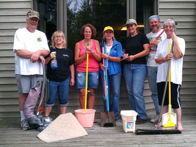Cleaning crew - June 30, 2012