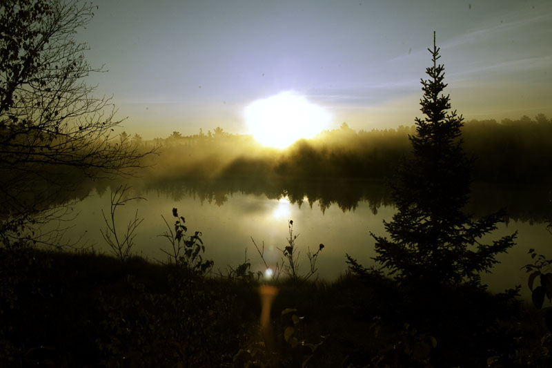 Sunrise over Deadman Lake - Sept 27, 2012