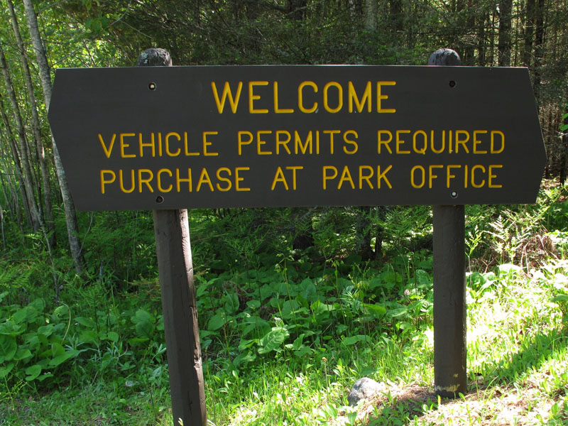State Park Welcome sign - May 31, 2012