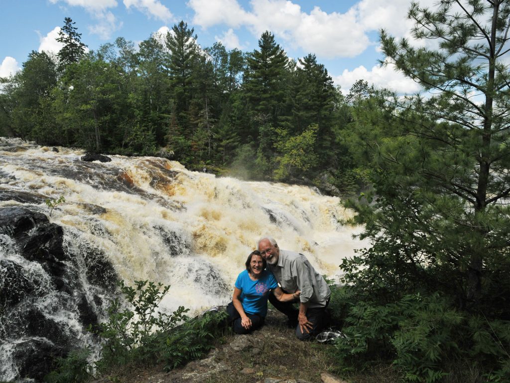 Lynn and Donna at Kawishiwi Falls - 2012