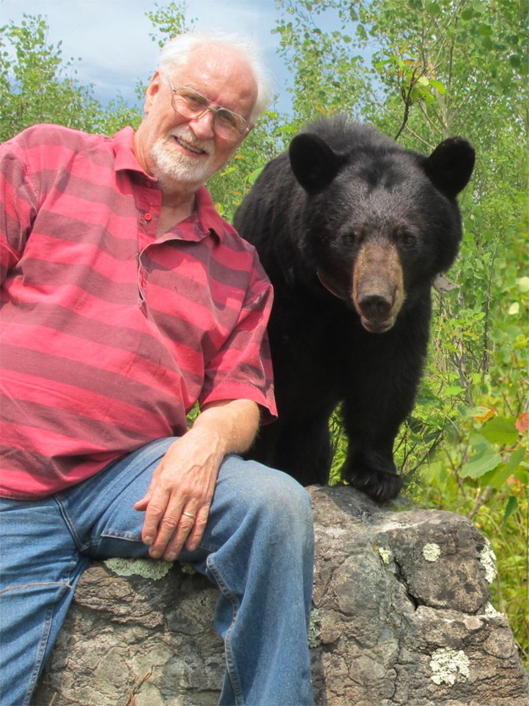 Lynn with key study bear June - 2013