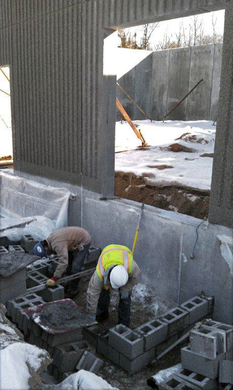 Entryway foundation - Jan 10, 2013