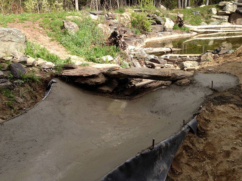 NABC newly cemented creek