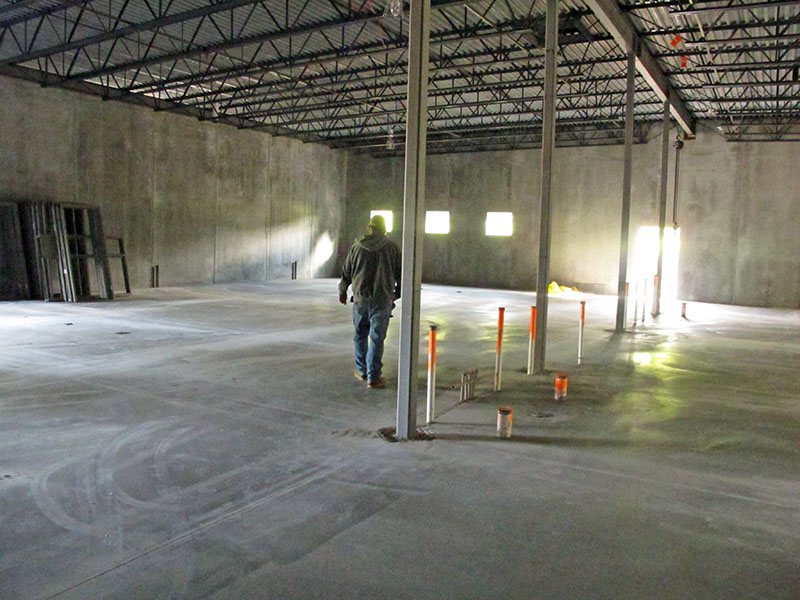 Inside the new addition