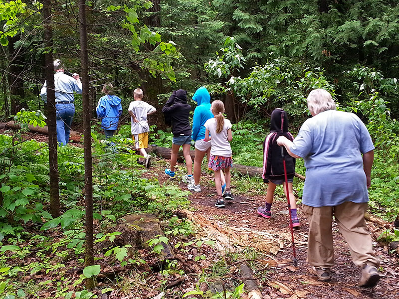 Campers follow Marbles' signal