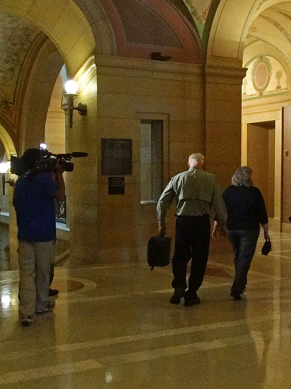 Lynn and Sue leave Capital Building