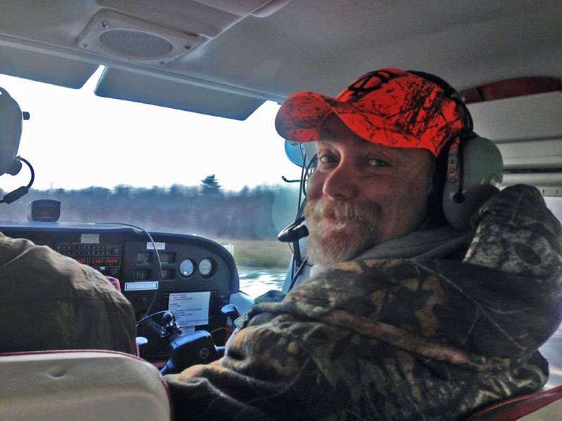 Mike ready for takeoff