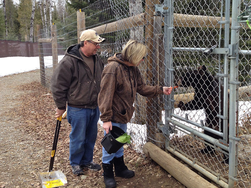 Holly meets Bear Educators Jim and Jackie