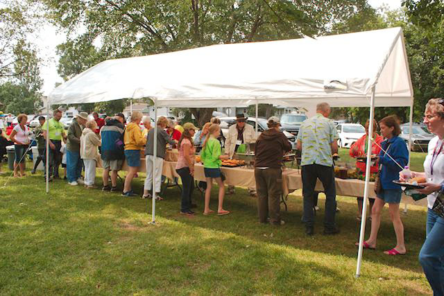 Picnic lunch line