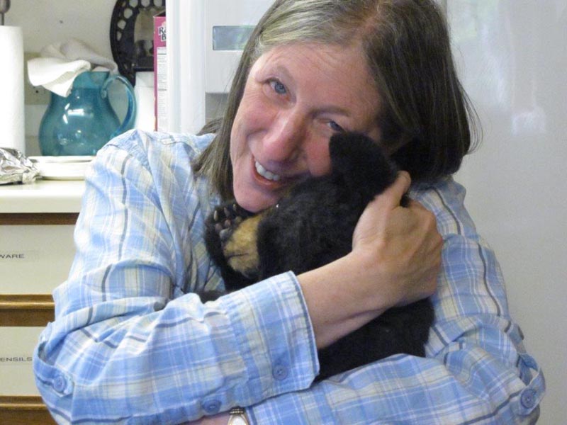 Bear Walker Volunteer with Teddy