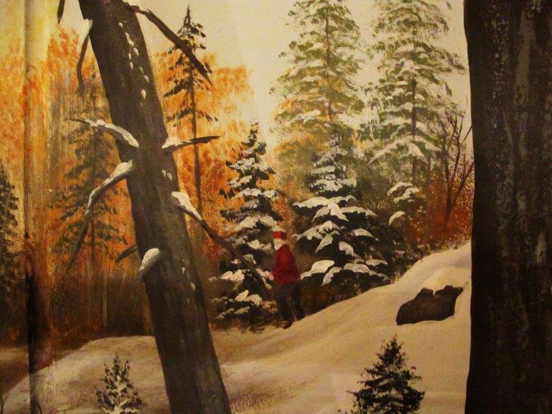 Lynn painted in the mural