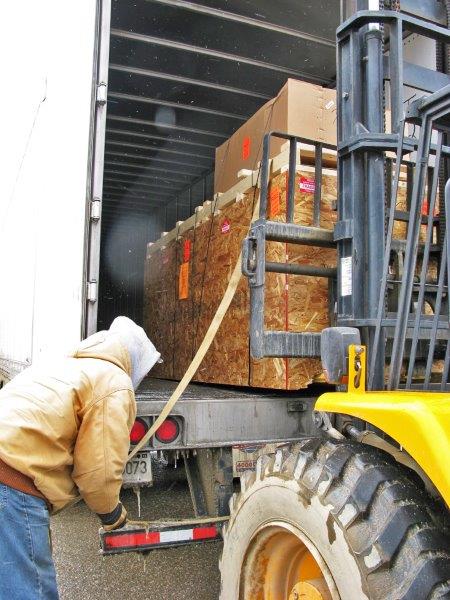 Arrival of the aquarium