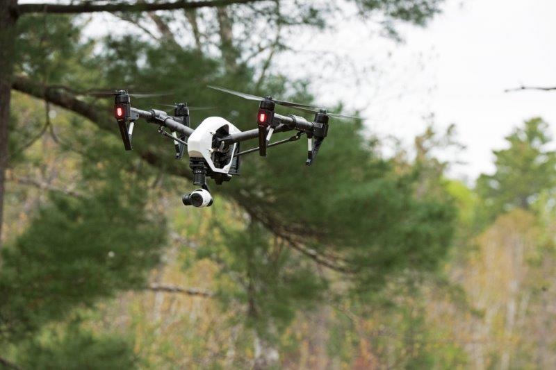 Drone flying