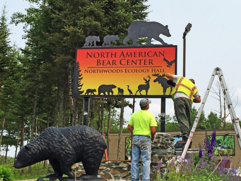 New roadside sign at the NABC