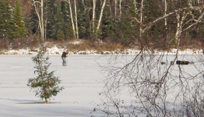 Ice fisherman