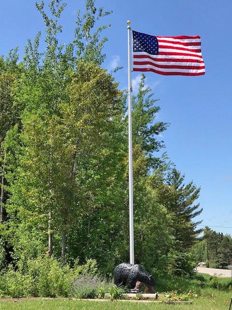 Flag and pole at the NABC