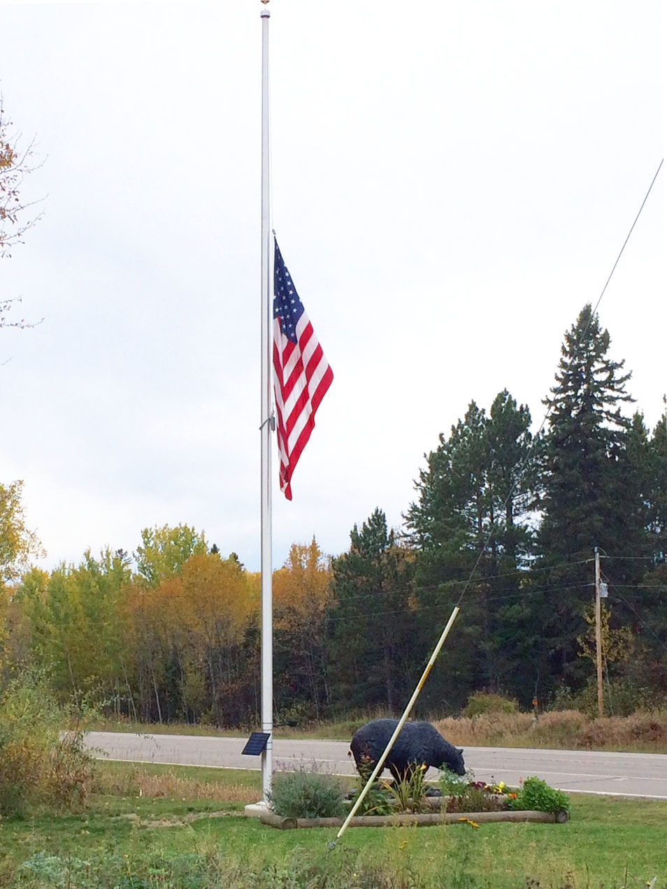 Flag at half mast