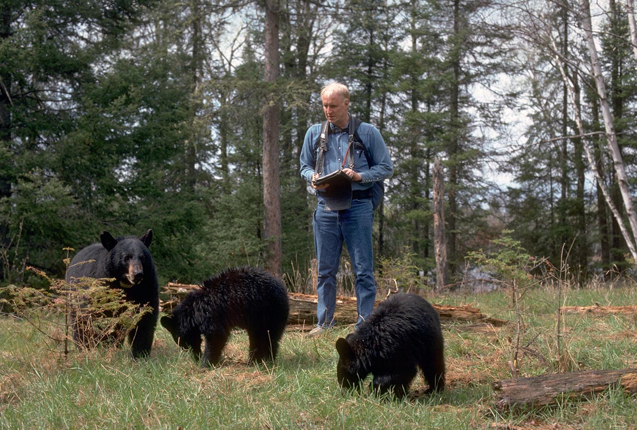 Dr. Rogers recording data