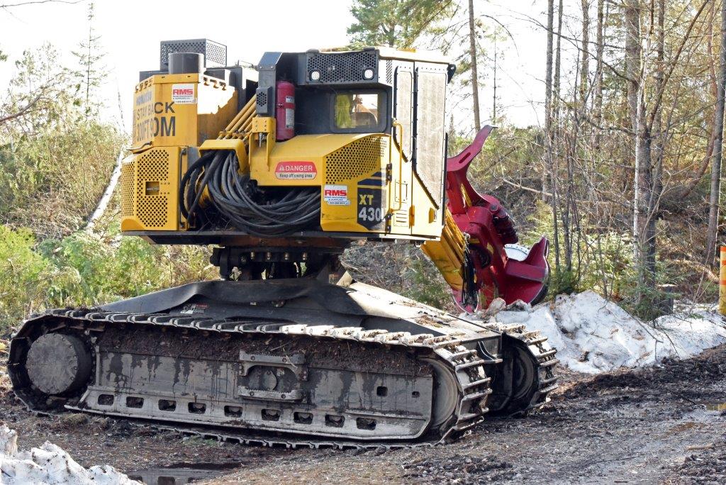 Power saw for felling trees