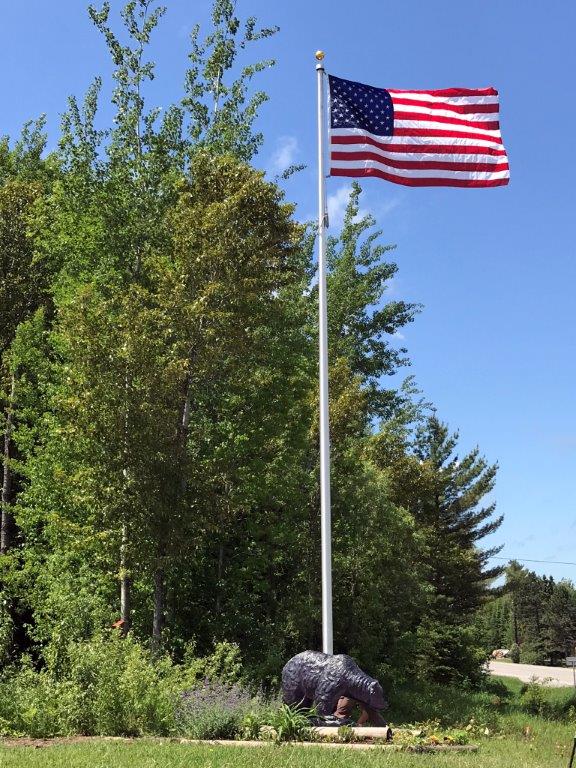Flag at the Bear Center