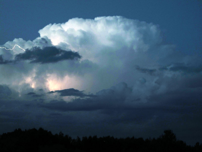 Lightning in the clouds - Aug 8, 2012